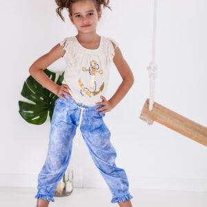 Camiseta Beige+Pantalón Largo Menorca de Kauli