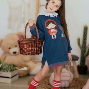 Vestido Punto Caperucita y Lobo de Mon Petit Bonbon