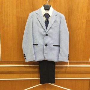 Traje 4 Piezas Celeste- Marino